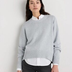 Quince Sage Green Crewneck Sweater